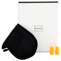 Набор для сна (маска для сна и беруши) "Black & White" картонная коробка