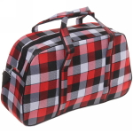 Сумка дорожная «Travel», на молнии, одно отделение, один боковой карман, красный принт, 48*29*18см