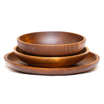 Набор деревянных тарелок Art of Siberia из сибирской пихты 3 шт. TN36