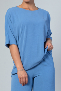 Блузка женская 3978ВП, Серо-голубой #30СГ093978ВП