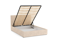 Кровать Гамма 1400 велюр тенерифе крем