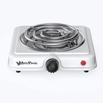 Плитка электрическая HP-02W, 1000Вт 132мм 1 конфорка спираль, белая