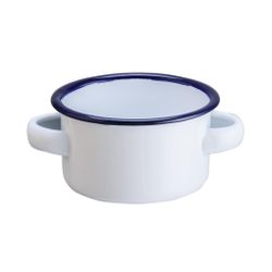 Кастрюля для подачи 8,3 см h4,7 см 250 мл круглая Blue Rim эмалированая сталь SUNNEX [1]