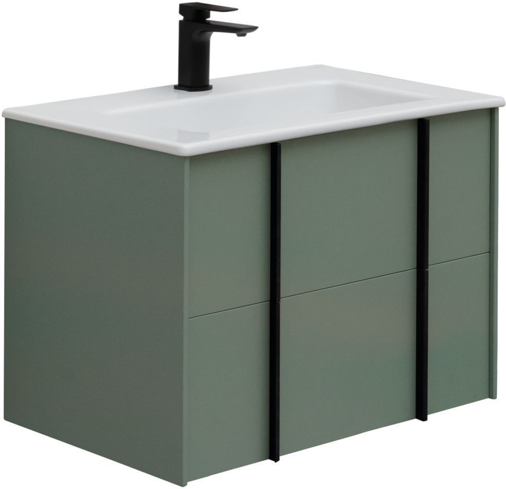 Тумба с раковиной Allen Brau Reality 70 см 1.32004.CGM олива матовый