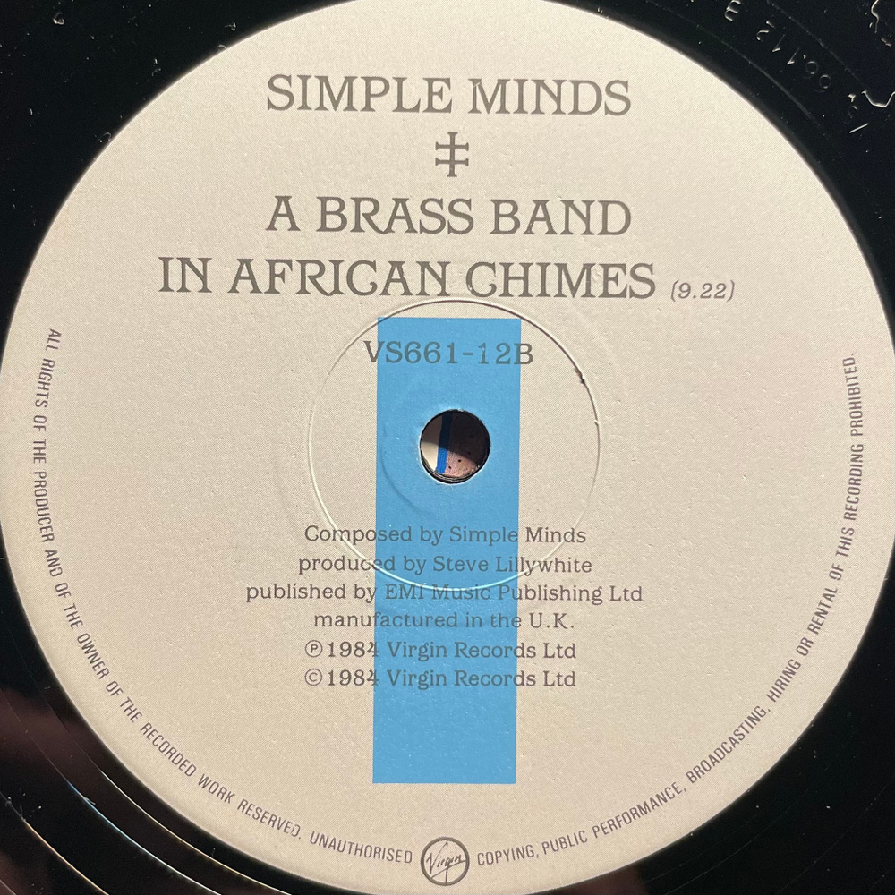 Simple Minds ‎– Up On The Catwalk (Англия 1984г.) 12", 45 RPM
