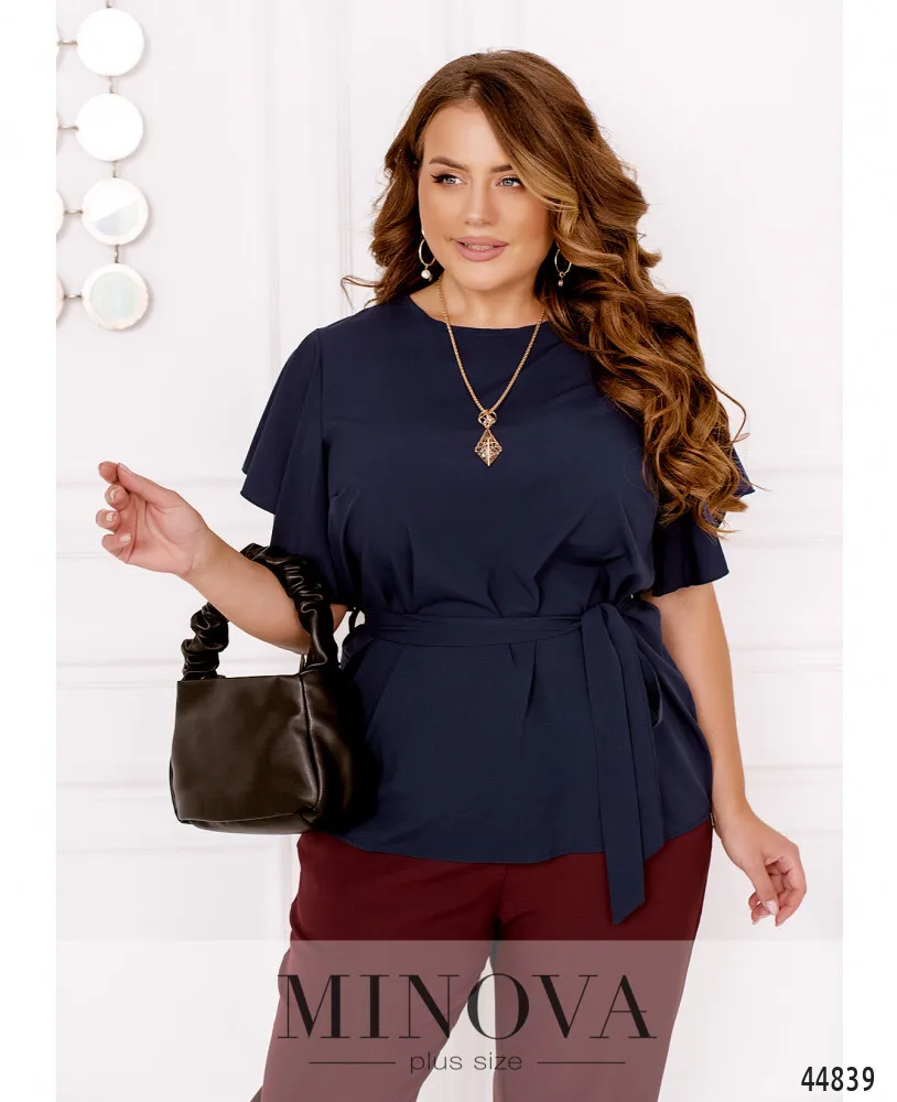 Блуза 2253-темно-синий Minova