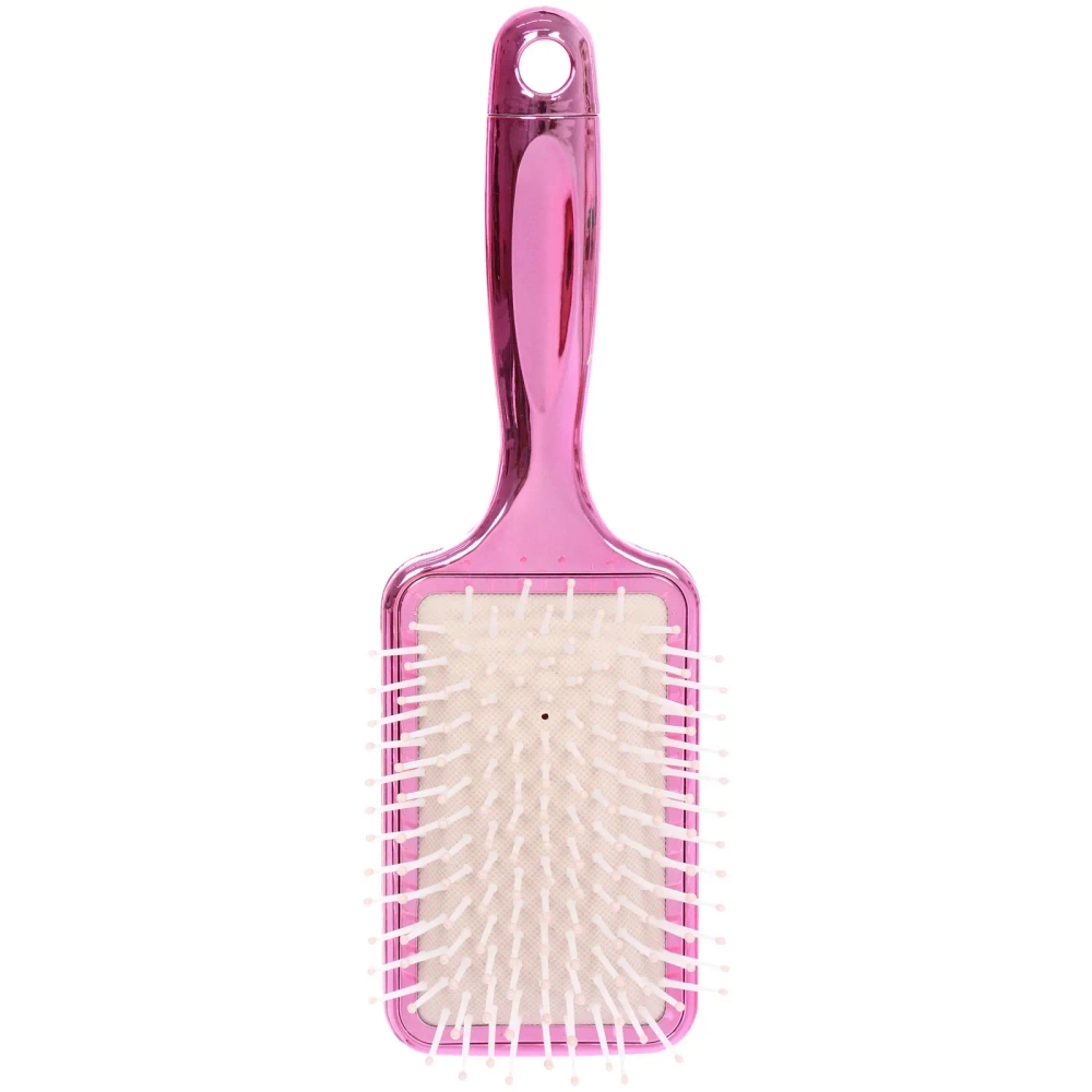 Расческа массажная зеркальная «Animals», принт девушки, микс 4 цвета, 7*23.5см, (блистер Ultramarine)