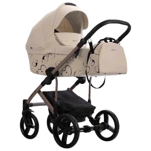 Коляска 2в1 Bebetto MAGNUM LIGHT SE light se 08 (св.бежевый) бежевая рама