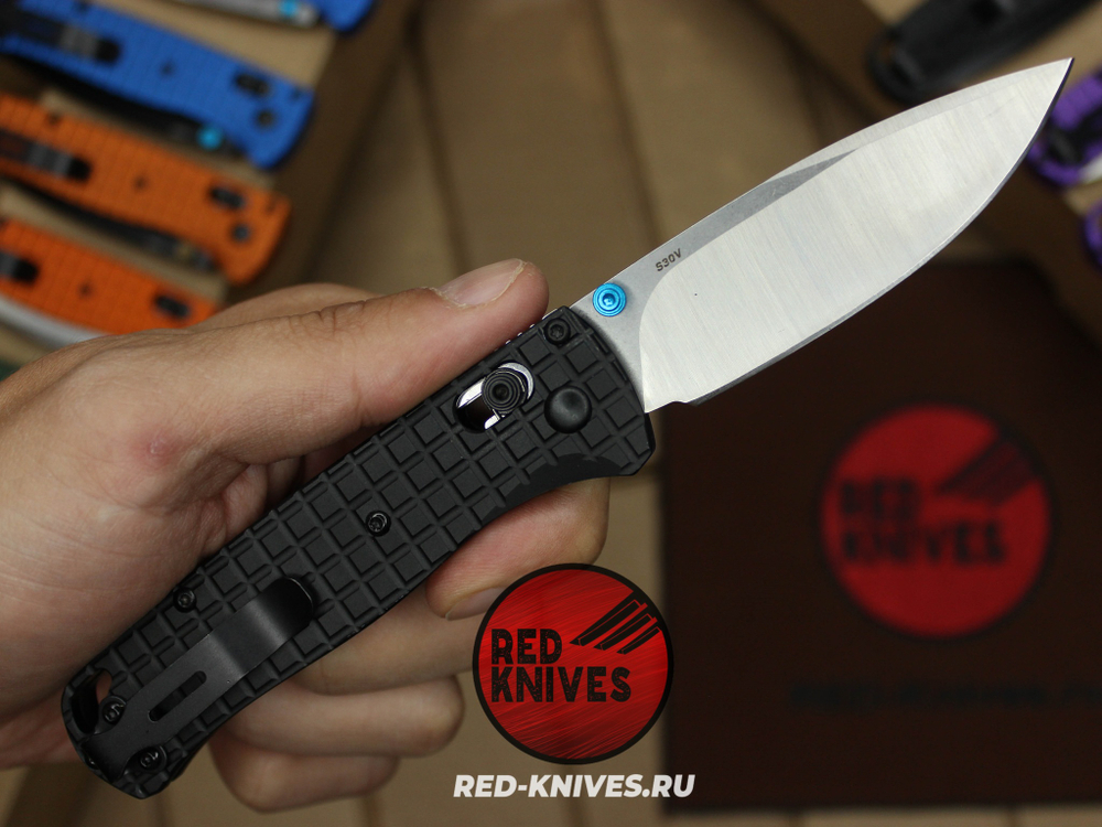 Нож Benchmade 535 Алюминий Frag A+++ - черная рук., сатин клинок RK/Н56