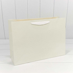 Пакет подарочный 39.5х33х15см Премиум "Элегант" (Белый)