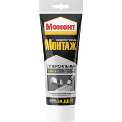 Жидкие гвозди Момент 1192821 Монтаж суперсильный белый 250 гр. | Момент