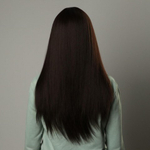 Парик искусственный с чёлкой, 60 см, каштановый цвет