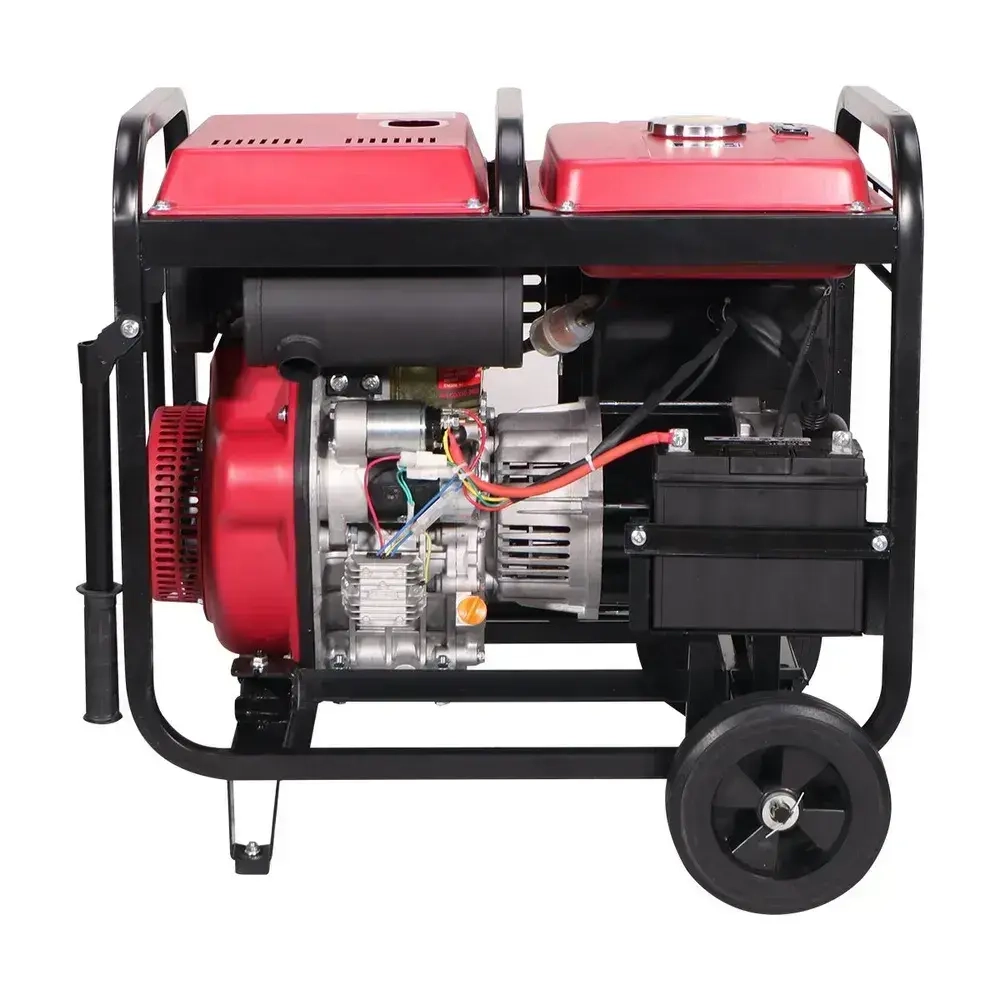 Дизельные генераторы электрический 6.5 кВт Объем топливного бака 12,5 л