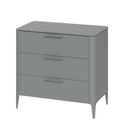 Комод Type 3 ящика ширина 90 см (серый)