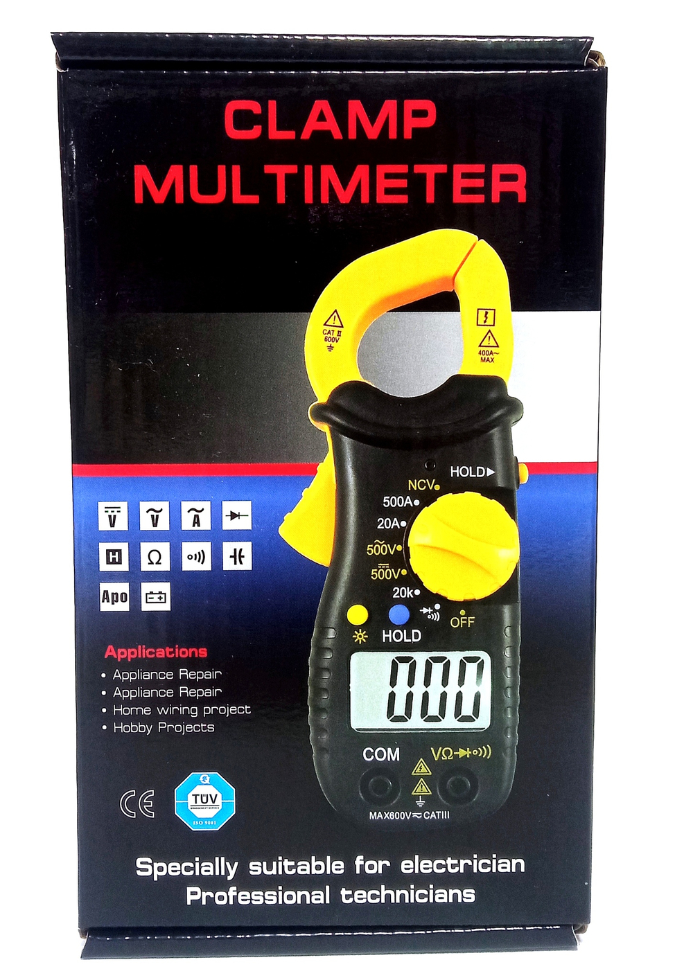 Мультиметр цифровой 3266TA  Mini "зажим" Universal