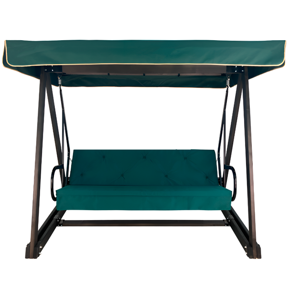Деревянные садовые качели ВЕРСАЛЬ зелёный