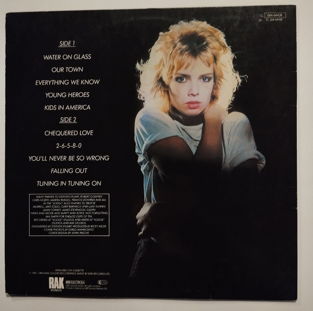 Винтажная виниловая пластинка LP Kim Wilde (Germany 1981)