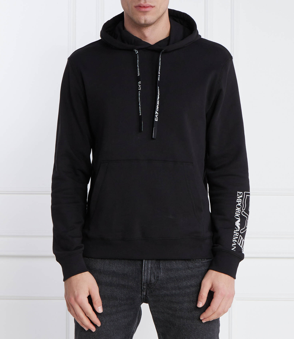 Худи EA7 - черный(3DUM03 PJTKZ)