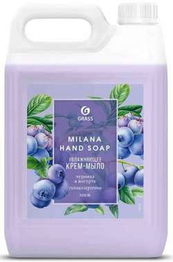 Крем-мыло увлажняющее MILANA Черника в Йогурте 5л 126305