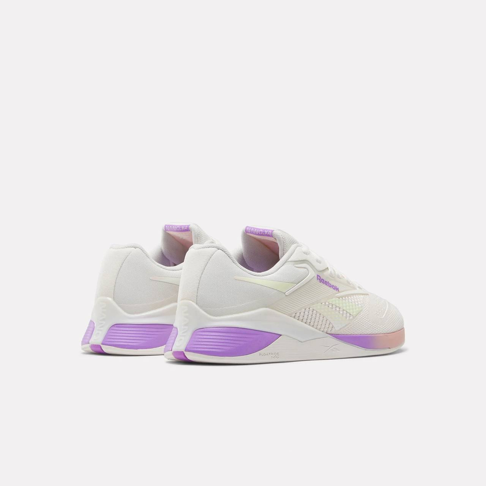 Кроссовки женские Reebok Nano X4 (Бело-Фиолетовые)