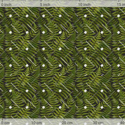 Листья папоротника на темном фоне by Uliana Khristacheva 1000 DPI