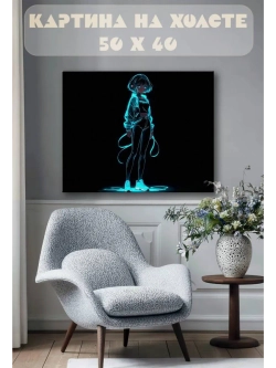 Картина на стену 40 X 50 Аниме девушка