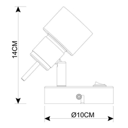 Спот Arte Lamp A1906AP-1WH