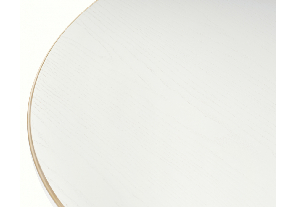 Стол деревянный Woodville Авилла молочный, золото