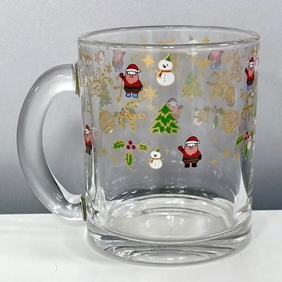 Кружка стеклянная 320мл «Новогодний переполох» D1208/24