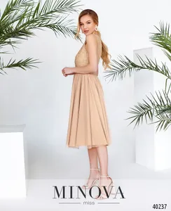 Платье 3143-бежевый Minova