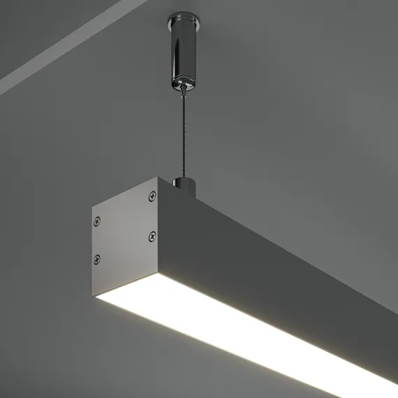 Алюминиевый профиль накладной-подвесной 35x35 (Серебро, 2 м), ALM-3535B-S-2M Led Strip alm-3535b-s-2m