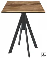 Стол Fuoz HPL, 69х69 см, индийский шесман