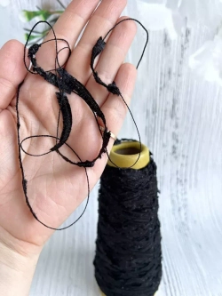 Пряжа для вязания травка пушистая реснички