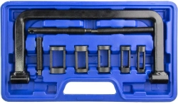 Рассухариватель клапанов универсальный струбцинного типа с насадками, 16–30мм, 8 предметов, ZIPMEND