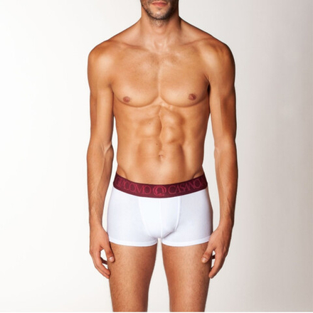 Мужские трусы боксеры белые CASANOVA 0006B