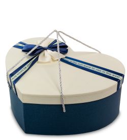 WF-98/2-B Коробка «Сердце» цв.син./беж.