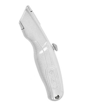 Нож с лезвием трапеция выдвижной алюминиевый Tactix 261003