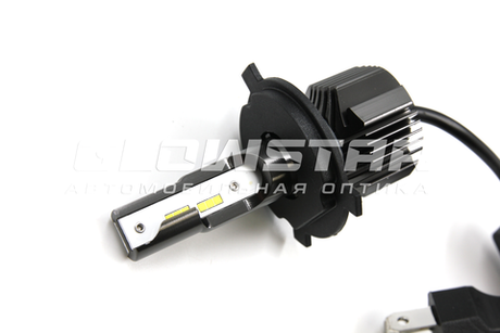 Светодиодные автолампы головного света E5/H4 с радиатором, 12V, 25W, 6000K