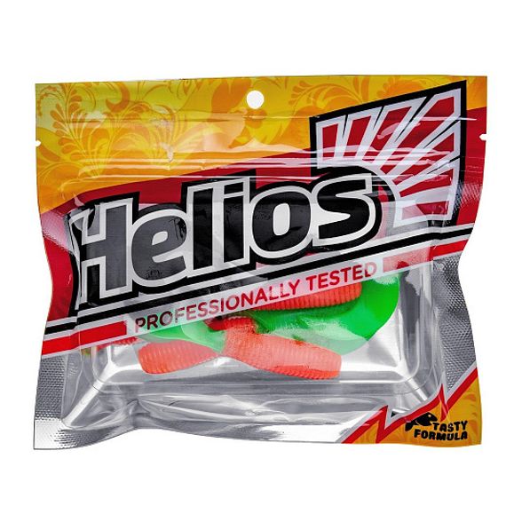 Твистер Credo 3,35&#39;/8,5 см Orange &amp; Green 7шт. (HS-11-025) Helios