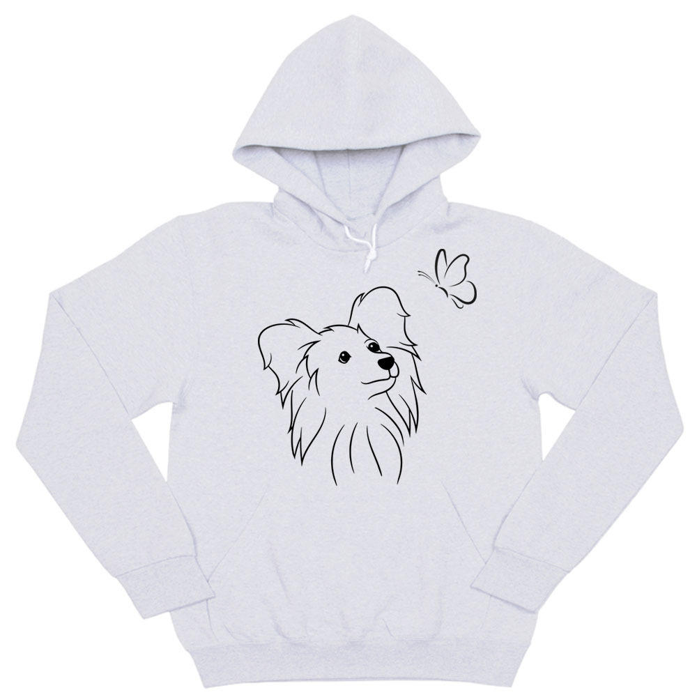 Толстовка "Папильон и бабочка"