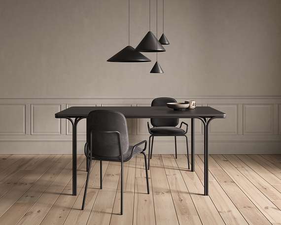 Стол обеденный Ror, 120х85 см, черный