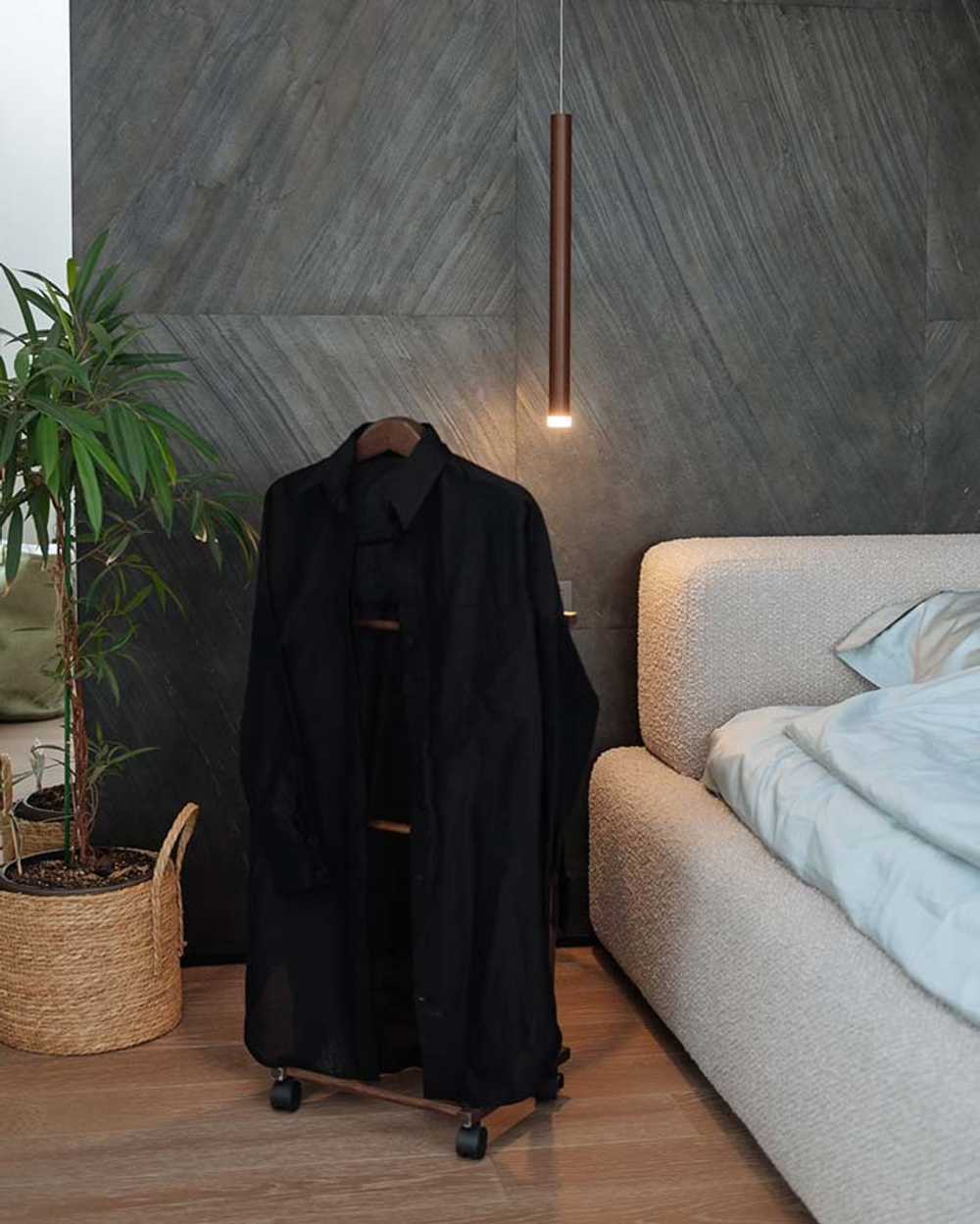 Длинная рубашка-туника Черная