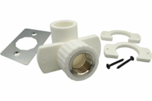 Угол рр комб. 20*1/2" вн. белый с планкой под гипсокартон