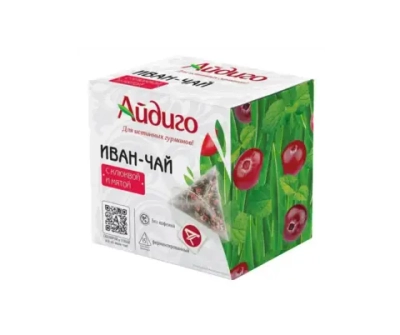 Иван- чай с клюквой и мятой «Айдиго» 15 пирамидок