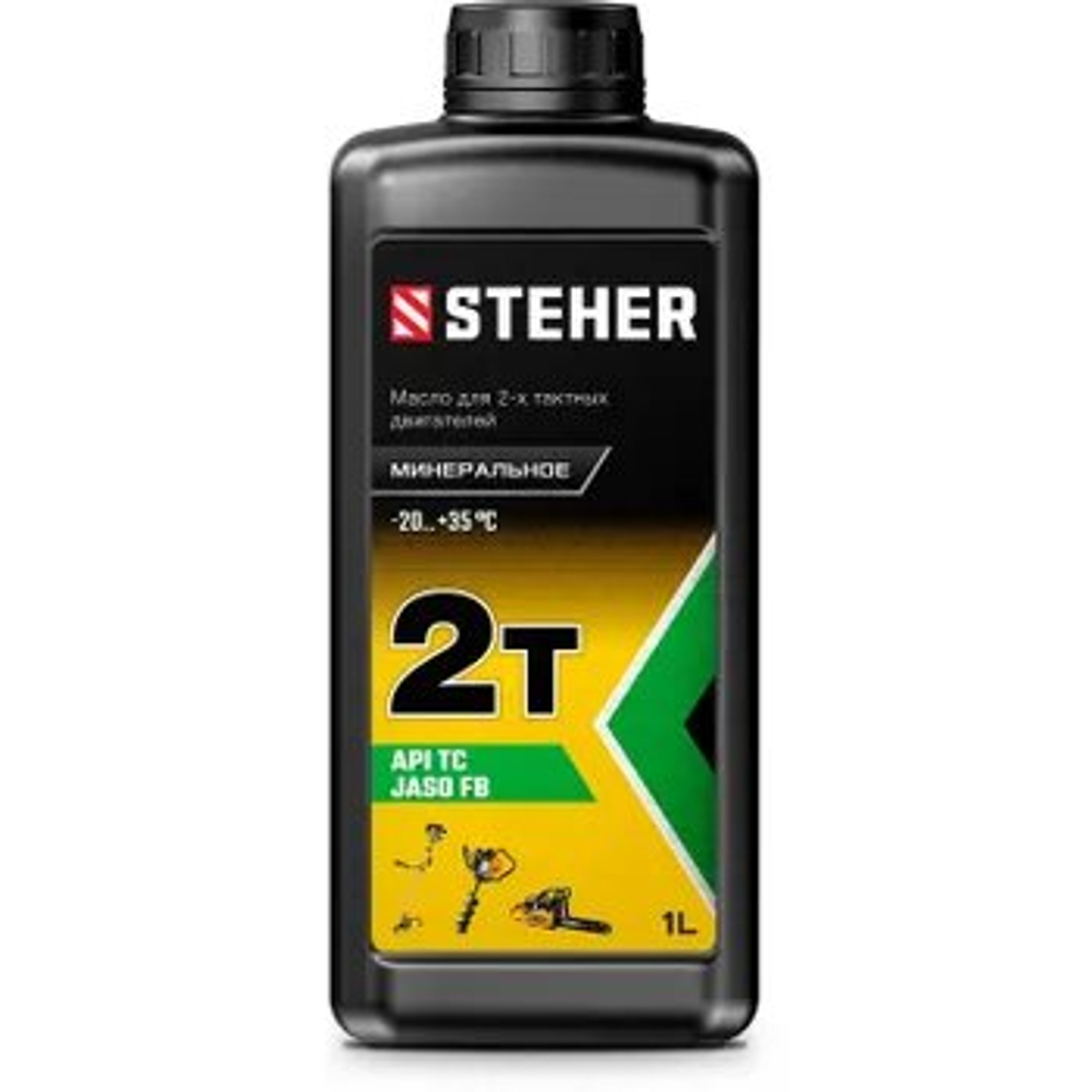 Минеральное масло для 2-тактных двигателей, 1 л 2T-M STEHER 76001-1