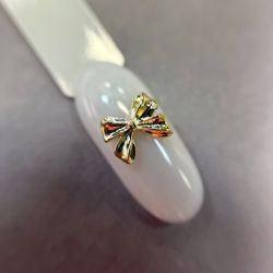 1853 Фигурки объёмные "Бантики" металл 5 шт