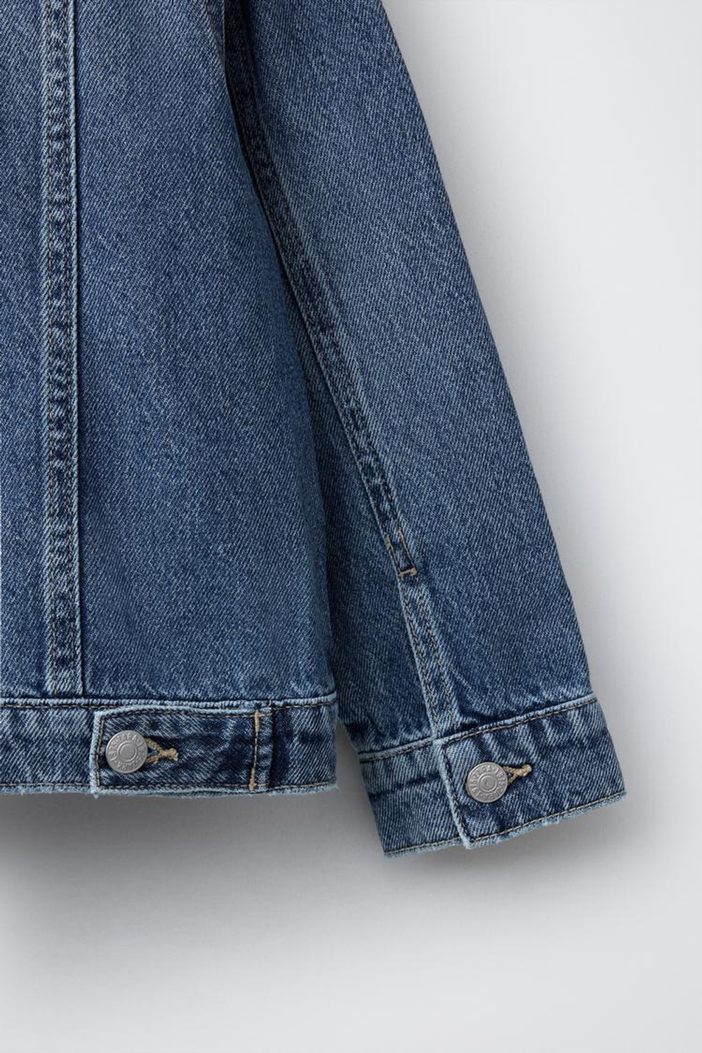 ZARA ДЖИНСОВАЯ КУРТКА, СИНИЙ