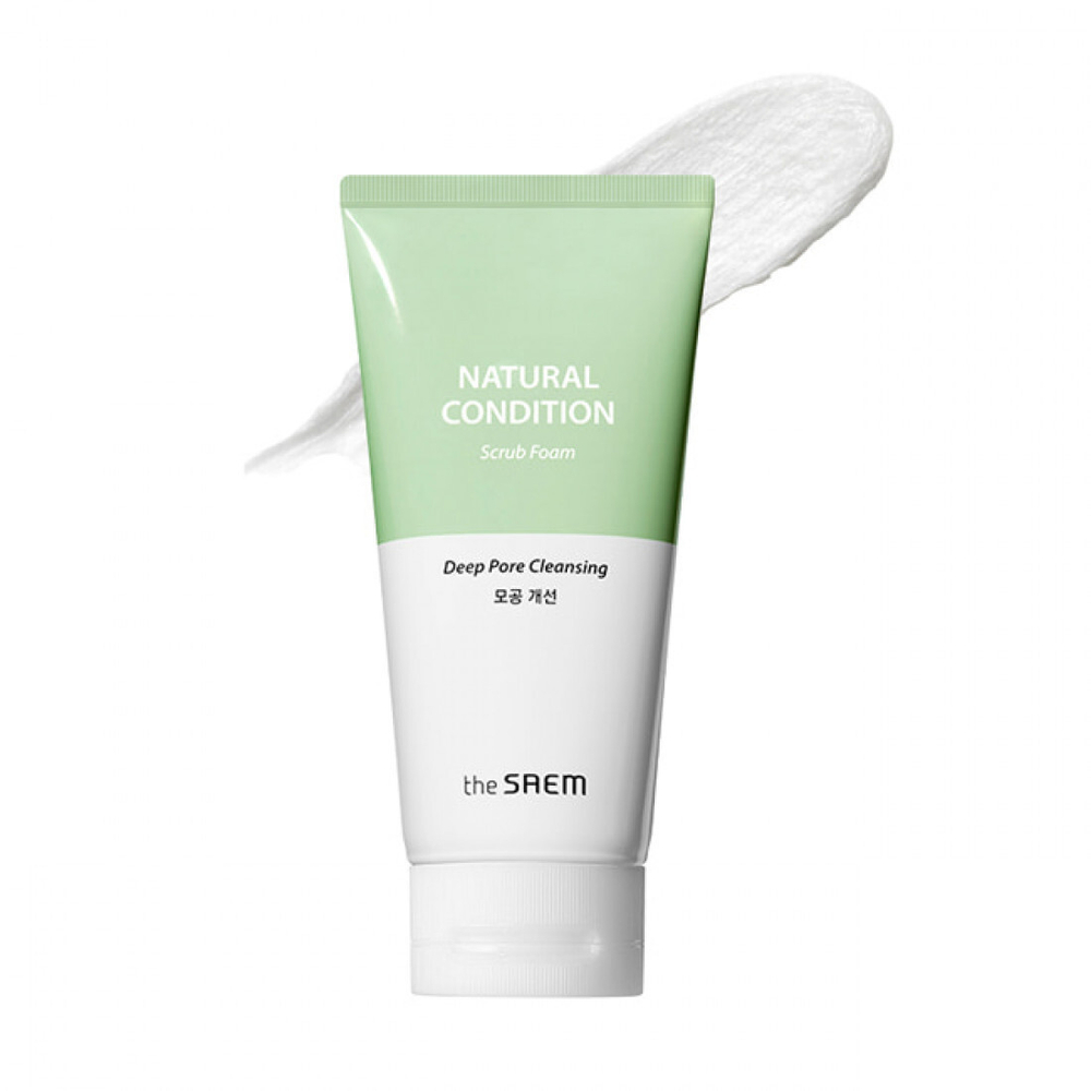 The Saem Пенка-скраб для лица Natural Condition Scrub Foam Deep Pore Cleansing, 150 мл