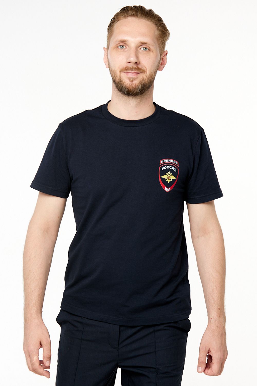 Футболка мужская Полиция цв. тёмно-синий
