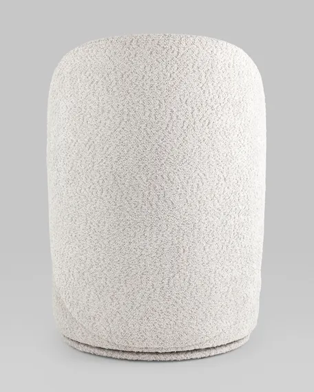 Пуф Loreen вращающийся букле светло-серый